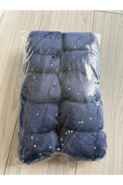 SÜSLÜTASARIM Himalaya pullu örgü ipi(500 gram)lacivert