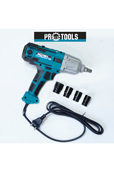 GVN PROTOOLS Profesyonel Elektrikli Somun Sökme & Takma Makinesi | 4 Lokma Uç Dahil | 600 Nm - 700 W
