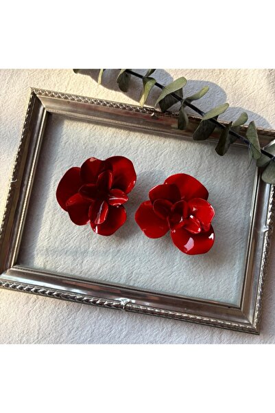 Trevi Accessories العلامة التجارية الأقراط زهرة كبيرة