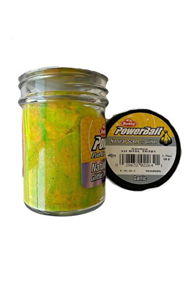 BERKLEY Power Bait Natural Scent Glitter – Rainbow Garlic