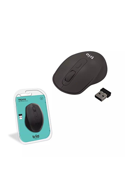 Trio TR2410 Kablosuz Mouse 2.4GHz Wireless 1600 DP Sessiz Tıklama USB Nano Alıcılı