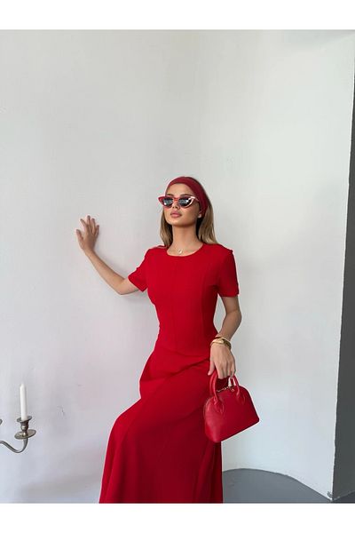 modabetce Half Zipper Women's Dress