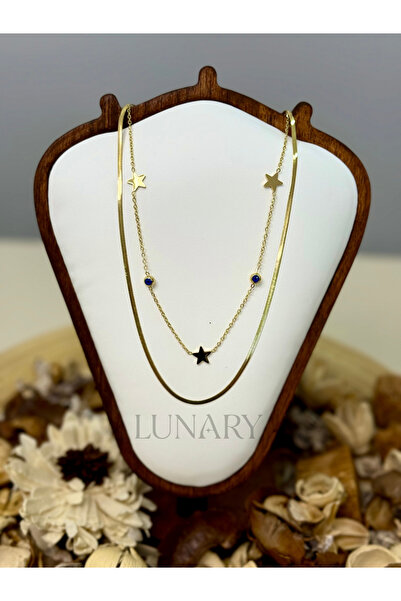 Çelik Italian Crush Necklace with Evil Eye Beads