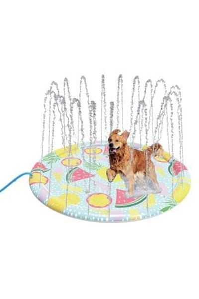 UnderShop Cooling Mat with Water Jets Mint Green Colorful for Pets Ø90 cm