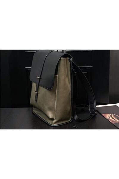 Skycare Sturdy Leather Commuter Backpack for Work - Fashionable 15.6 inch Laptop Bag for Men and Wom