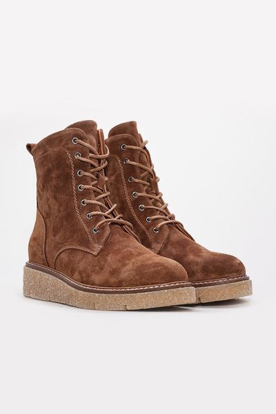 Ayakkabıhane Women's Classic Boots with Fur Inside and Genuine Suede Leather Outside Ah08657192612608