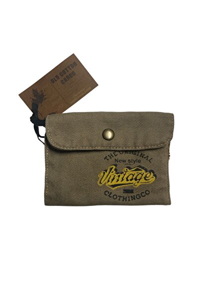 Old Cotton Vintage Shabby Unisex Vintage Design Wallet 12.5 cm X 9 cm