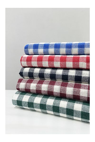 cs ilkim 3-Piece Multi-Purpose Table Cloth & Picnic Cloth & Table Cloth Plaid Gingham Pattern