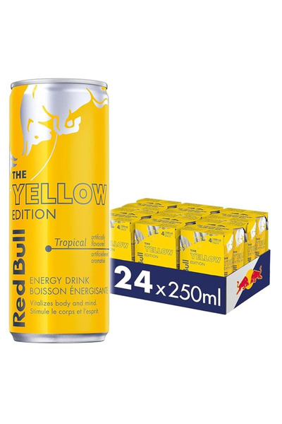 Red Bull مشروب الطاقة الأصفر الاستوائي 250 مل × 6 × 4