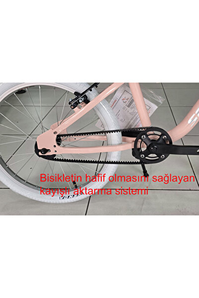 Salcano Belt 20 Jant Hafif Kız Çocuk Bisikleti Kayışlı Sistem (120-140 cm arası boy)