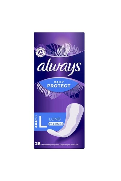 Always Set 26 absorbante zilnice, Daily Protect Long, alb