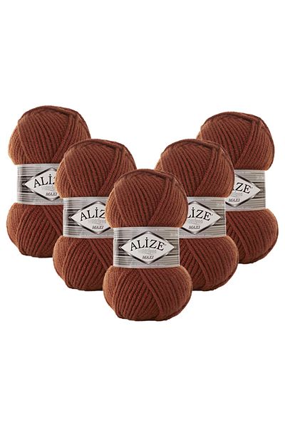 Alize Superlana Maxi 5-Pack – 597 -Thick Knitting Yarn for Winter Sweater Cardigan and Scarf