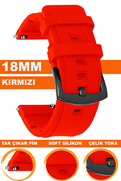 COBRA 18mm Watch Compatible Silicone Watch Band Strap Mslk18