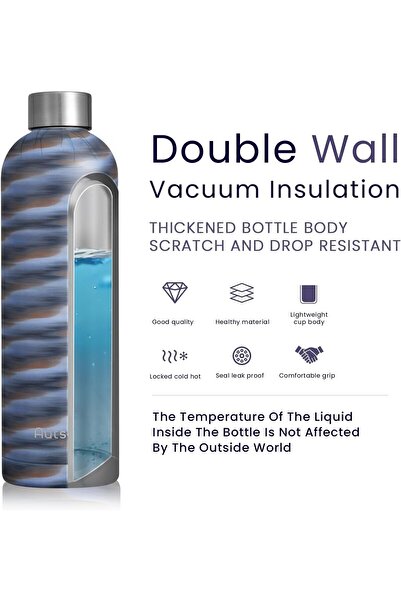 OEM Stainless steel drinking bottle, 750 ml, with metal insulation, BPA free