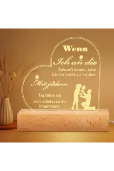 OEM Gift for women, heart LED lamp