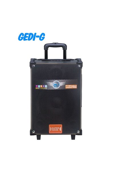 YANIKLAR MÜZİK LT-912 Süper Bass’lı Kumandalı, Şarjlı, Çift Mikrofonlu Taşına...