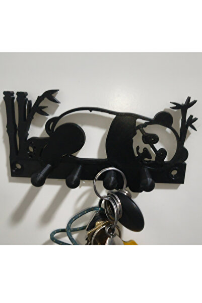 Sapphire 3D Dekoratif Panda Anahtarlık Askısı Organizer Anahtar Düzenleyici