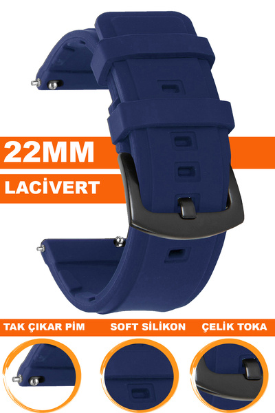 COBRA حزام ساعة من السيليكون متوافق مع ساعة 22 ملم MSLK22