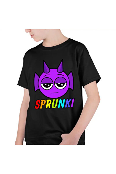 OEM Tricou Copii Baieti Sprunki Durple Music