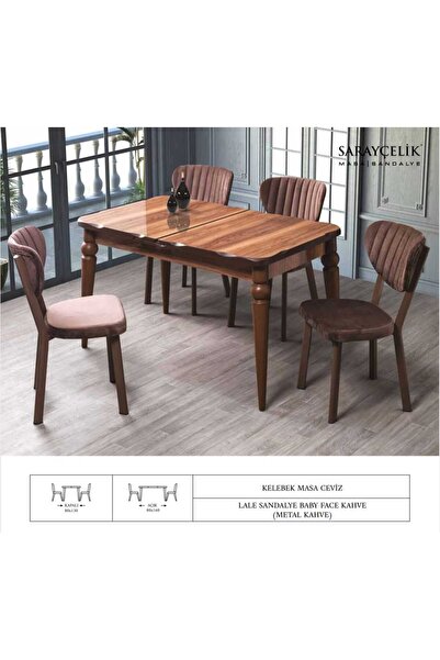 Ege Mobilya Hayglass Mdf Açılır Kapanır Kelebek Salon Masası