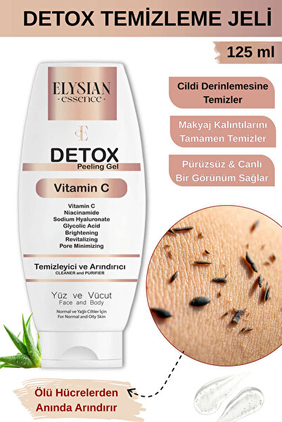 Elysian Essence Detox Peeling Jel 125ml | Ölü Hücre Arındırıcı Temizleme Jeli...