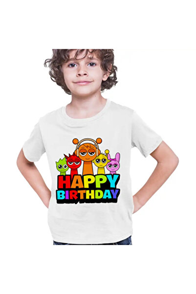 OEM Tricou Copii Baieti Sprunki Happy Birthday