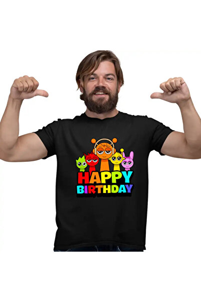 OEM Tricou Barbati Sprunki Happy Birthday