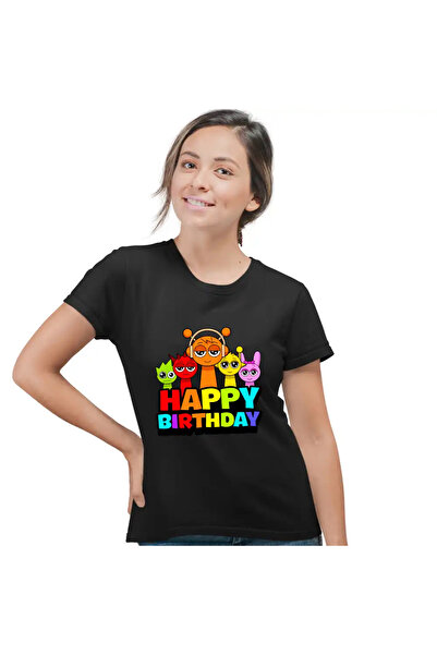 OEM Tricou Femei Sprunki Happy Birthday