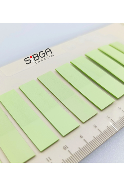 sibga tasarım Transparent Light Green Color Postit Post-It Post It. Book Marker Bookmark Postit Sticker Note Paper