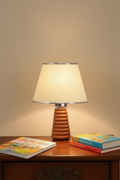 571 Store Wooden Table Lampshade Fabric Headboard Decorative Table Lamp Night Light