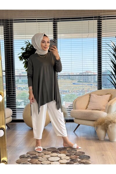 ALANURMODA Basic Tunic with Side Slits