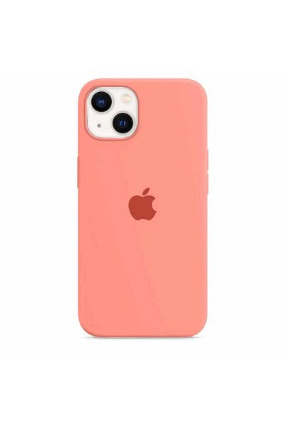 Apple Silicone Case for iPhone 14, Peach