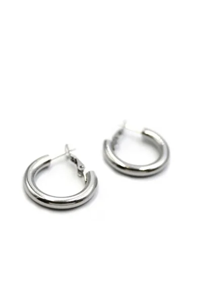 No8 Home Hoop earrings - 2 cm - silver