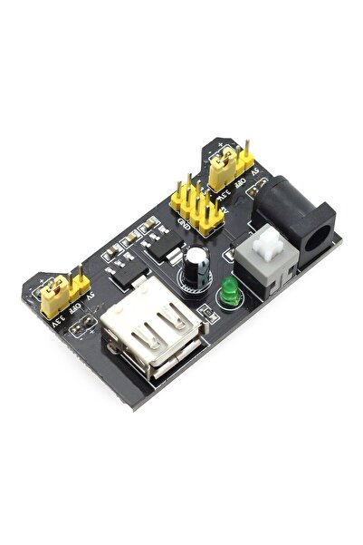 AEK-Tech MB-102 Breadboard Güç Kaynağı Modülü Dual 5V/3.3V Output DC Voltaj R...