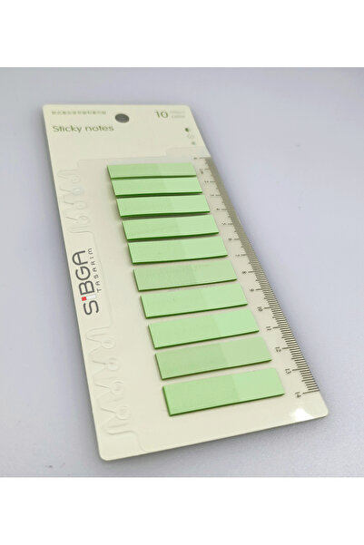 sibga tasarım Transparent Light Green Color Postit Post-It Post It. Book Marker Bookmark Postit Sticker Note Paper