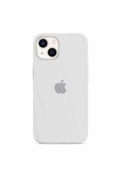 Apple Silicone Case for iPhone 15 Plus, White