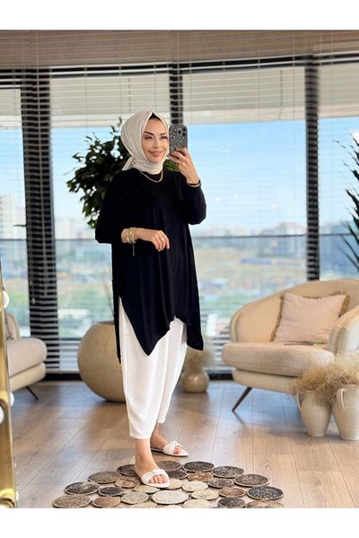 ALANURMODA Basic Tunic with Side Slits