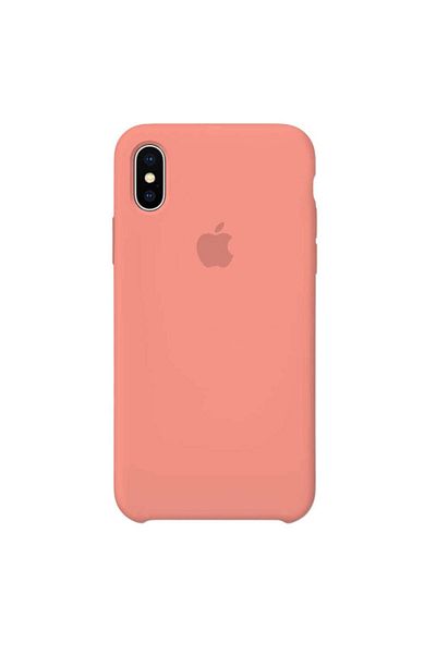 Apple Silicone Case for iPhone X, Peach