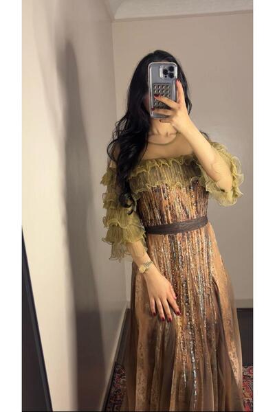 SELSAL long embroidered dress