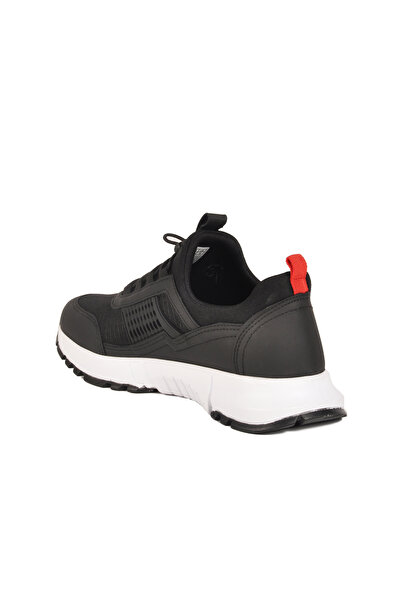 WALKWAY Black Red Lightweight Flexible Lock Lace Unisex Sports Shoes Nans 6006 g