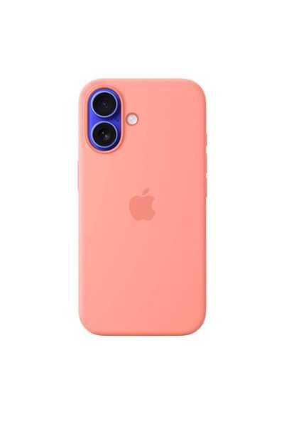 Apple Silicone Case for iPhone 16, Peach