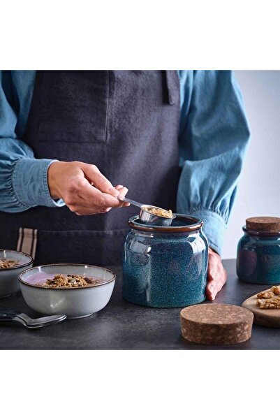 IKEA Brugdhaj Ceramic Jar Blue 1 Lt 80596176