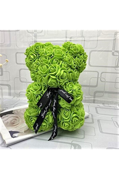 velve Λουλουδάτο αρκουδάκι με τριαντάφυλλα από αφρώδες υλικό, 25 εκ., χειροπο...