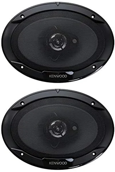 Kenwood Car Speaker Coaxial 6 × 9 Inch 400W Three-Way Easy Installation KFC-6966S - Pair
