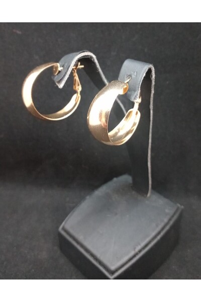 SEVAS GOLD Women's Gold Color Round Earrings