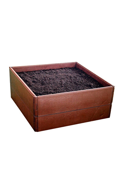 SGTT Strat de flori din plastic, 8 bucăți, culoare maro, 57x13 cm/bucată