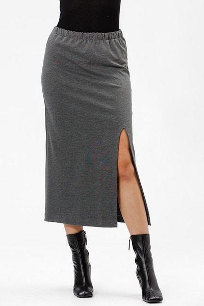 RVL Brown skirt with slit on the leg