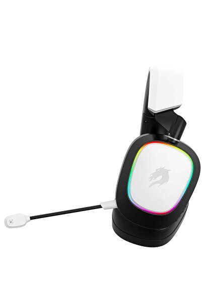 GAMEBOOSTER WBH23W Nemesis PRO RGB Wireless 2.4G+BT Beyaz Kablosuz Oyuncu Kulaklığı