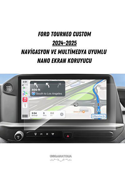 UniqAnatolia واقي شاشة نانو متوافق مع نظام الملاحة والوسائط المتعددة Ford Tourneo Custom 2024-2025