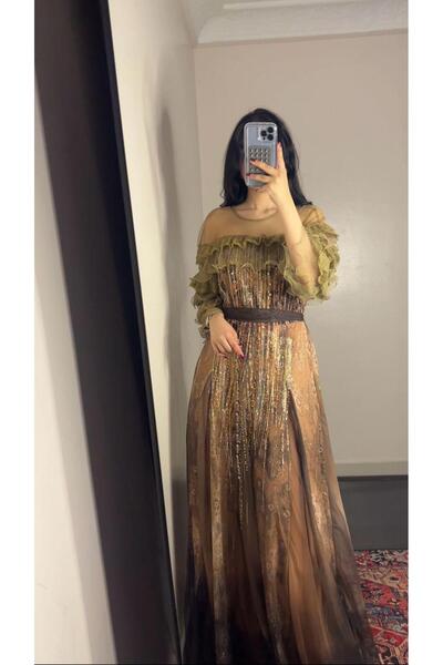 SELSAL long embroidered dress